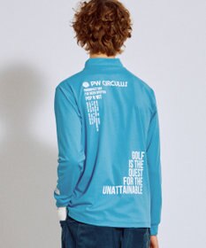 PW CIRCULUS 【吸水速乾 / UV遮蔽率99.5% UVカット / ストレッチ】【MEN】ハーフジップロングスリーブモックT ゴルフ