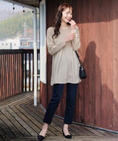 Tiaclasse 【新色追加・洗える】アンクルテーパードパンツ