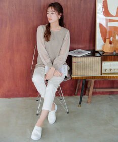 Tiaclasse 【新色追加・洗える】アンクルテーパードパンツ