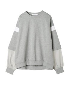 AMERICAN HOLIC 袖異素材ミニ裏毛プルオーバー