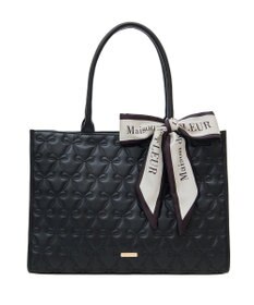 Maison de FLEUR スカーフ付リボンキルティングトートバッグ