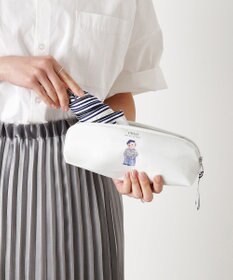 MOONBAT 【WEB限定】 POLO RALPH LAUREN（ポロ ラルフローレン） 晴雨兼用日傘 ワンポイントポロベア プリント 折りたたみ傘 ポーチタイプ 1級遮光/遮熱/遮光