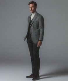 GOTAIRIKU 新色追加【洗える/チクチクしにくい/ピリングしにくい】イタリア糸 ハイゲージ タートルネックニット_WOOL100％