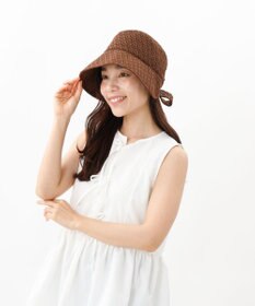 AURORA 【 LANVIN en Bleu （ランバン オン ブルー）】レースボンネット風クロッシェハット