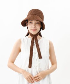 AURORA 【 LANVIN en Bleu （ランバン オン ブルー）】レースボンネット風クロッシェハット