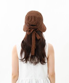 AURORA 【 LANVIN en Bleu （ランバン オン ブルー）】レースボンネット風クロッシェハット