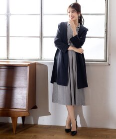 Tiaclasse L 【洗える】小顔効果も期待できるスキッパーシャツワンピース