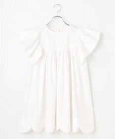 #Newans 【イージーケア】スカラップヘムチュニックブラウス