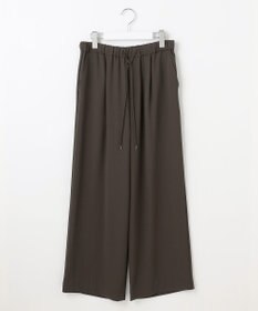 J.PRESS LADIES 【洗える・接触冷感・吸水速乾】Lightジョーゼット ワイド パンツ