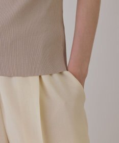 GRACE CONTINENTAL オフショルリブニットトップ
