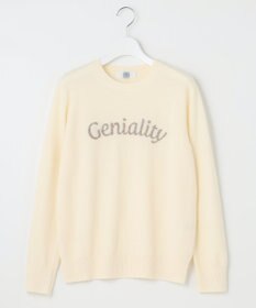 J.PRESS LADIES 【洗える】CASHMERE BLEND ロゴ ニット