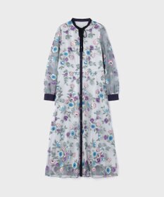 GRACE CONTINENTAL マルチ刺繍フレアワンピース