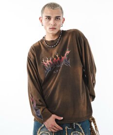 WEGO 【ユニセックス着用ITEM】フレイムグラフィックBIGT（LS）