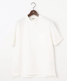 JOSEPH ABBOUD 【キングサイズ・衣服内温度調節機能/接触冷感/JAPANファブリック】コンフォーマーミラノリブ モックネック Tシャツ