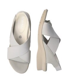 INTER-CHAUSSURES 【BUSSOLA】ワイドエラスティッククロスベルトサンダル