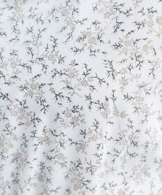 Tiaclasse 【洗える】花柄タックフレンチスリーブワンピース