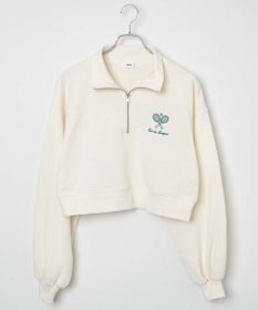 WEGO ハーフジップショートスウェット