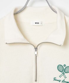 WEGO ハーフジップショートスウェット