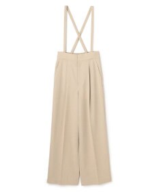 uncrave ウォッシャブルドライサップ ワイドパンツ（サスペンダー付き）