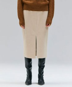 BEIGE， CISCO / フェイクスエードIラインスカート