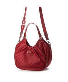 Y'SACCS ドット柄ジャガードエナメルアクセント2wayトート