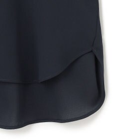 ICB 【新色追加・接触冷感・UVケア・速乾・洗える】BackSatinAmunzen  5分袖 キーネックブラウス