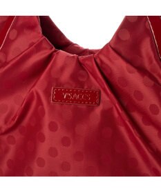 Y'SACCS ドット柄ジャガードエナメルアクセント2wayトート