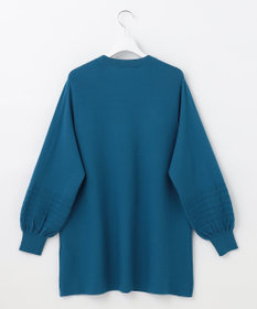 自由区 【洗える】レーヨンポリエステルスムース チュニック丈ニット
