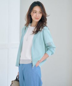 J.PRESS LADIES L 【WEB限定カラーあり・洗える】SHEER LIGHT KNIT ラメ パーカー