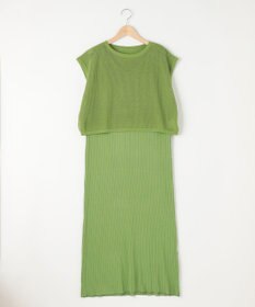 SHARE PARK LADIES 【セットアイテム】レーヨンナイロンニットワンピース