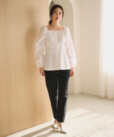 #Newans 【ANSWER for ほど甘トレンド】スクエアネックペプラムブラウス