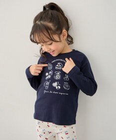 ANY KIDS 【一部店舗/WEB限定】【綿100%】プリント 長袖Tシャツ