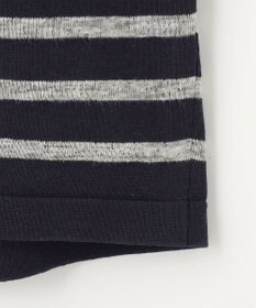 JOSEPH ABBOUD 【清涼感/ストレッチ/洗える】クールスキン ボーダーT ニット