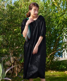 Tiaclasse 【洗える】後ろリボンバルーンスリーブワンピース