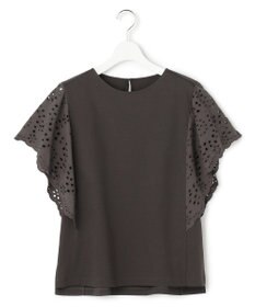 23区 【先行予約】カットワークエンブロイダリー デザインスリーブ トップス