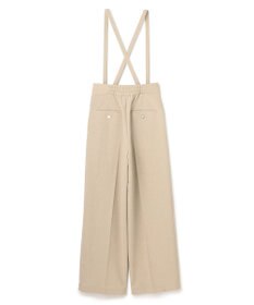 uncrave ウォッシャブルドライサップ ワイドパンツ（サスペンダー付き）