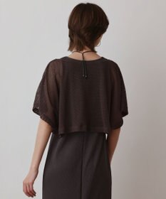 GRACE CONTINENTAL メッシュレイヤードワンピース