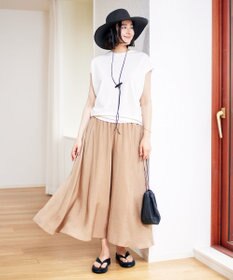 UNFILO ヴィンテージライク ギャザーパンツ