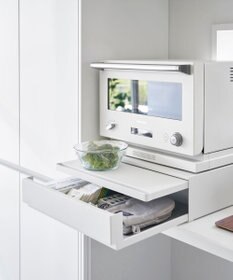 tower ツーウェイ キッチン家電下引き出し&スライドテーブル タワー ホワイト