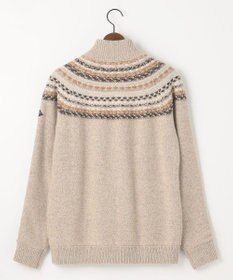 JOSEPH ABBOUD MOUNTAIN 【イタリア糸使用/サスティナブル素材/裏地付き/ライナードッキング対応】 コットンウールジャガードニットアウター