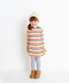 MIKI HOUSE HOT BISCUITS 【80-120cm】ボーダーワンピース