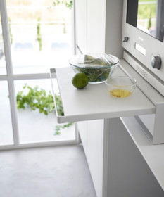 tower ツーウェイ キッチン家電下引き出し&スライドテーブル タワー ホワイト