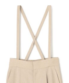 uncrave ウォッシャブルドライサップ ワイドパンツ（サスペンダー付き）