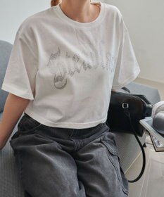 WEGO ラインストーンショートT