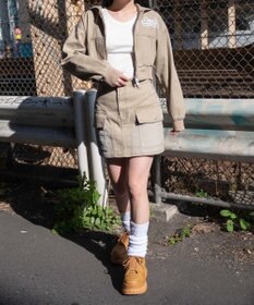 WEGO ヴィンテージウォッシュカーゴミニスカート