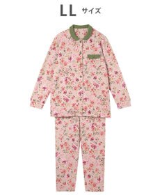 WACOAL ワコール_リラックス＆スリープ パジャマ キルトニット素材(本体) あったか 長袖 長ズボン レディース KDW405 /ワコール