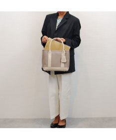 UNBILLION cachecache ショルダー付きパーテーションキャンバストート