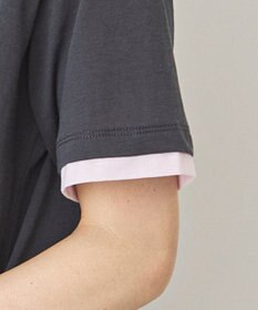 AMERICAN HOLIC 配色レイヤード風シアーＴシャツ