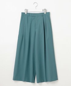 自由区 S 【洗える】TWラチネストレッチワイドクロップド パンツ