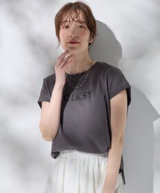 ANY グリッタープリントロゴＴシャツ